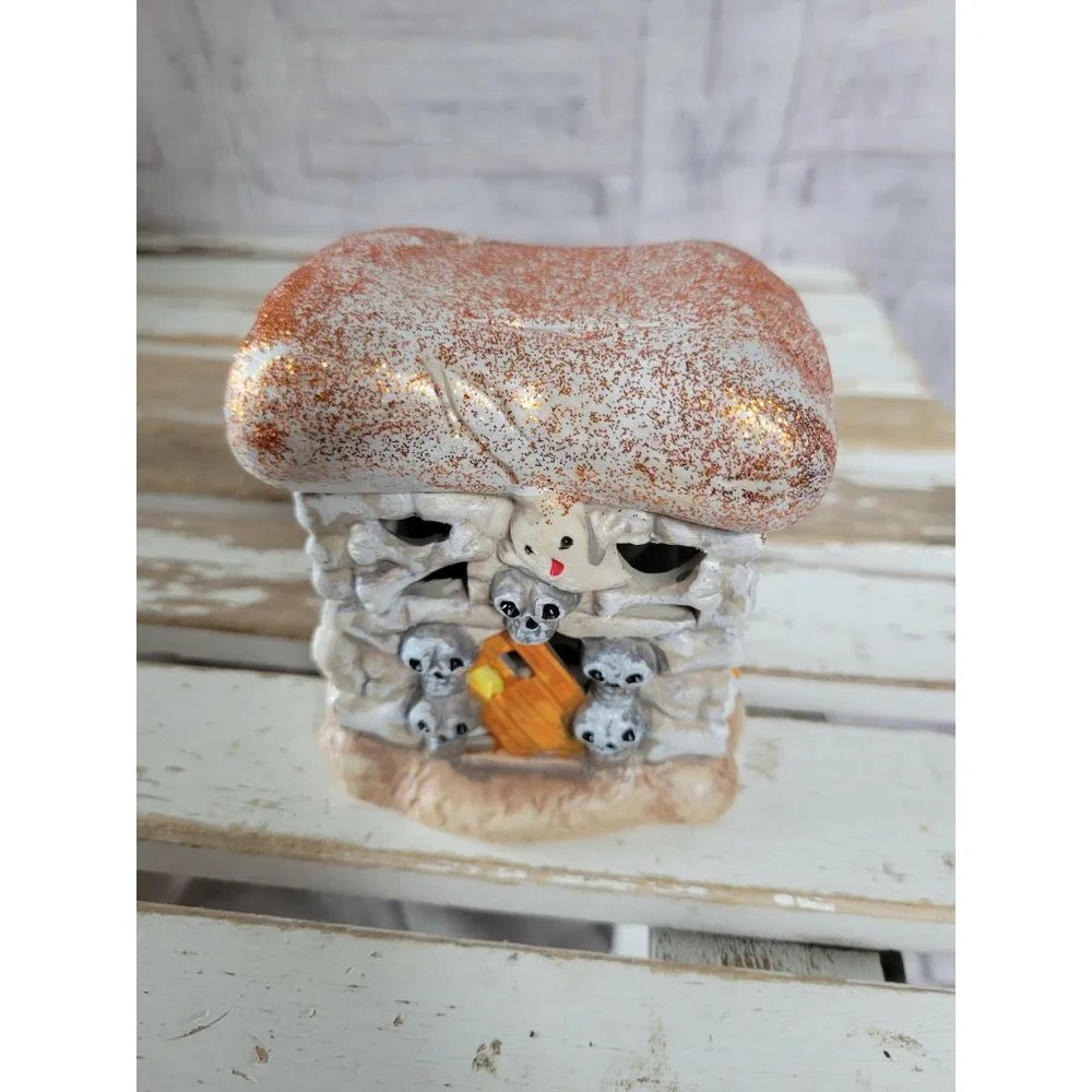 Halloween‎ village house ghost skeleton mini fall v